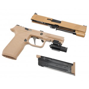 Страйкбольный пистолет WE Sig Sauer P-320 M17 (WE-F007-TAN, песочный)
